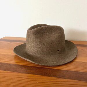 Bailey of Hollywood LiteFelt Packable Wool Poet Fedora Hat Brown Size Large